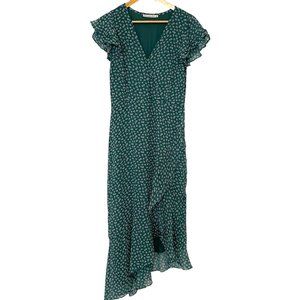 Abercrombie & Fitch Green Floral Midi Dress